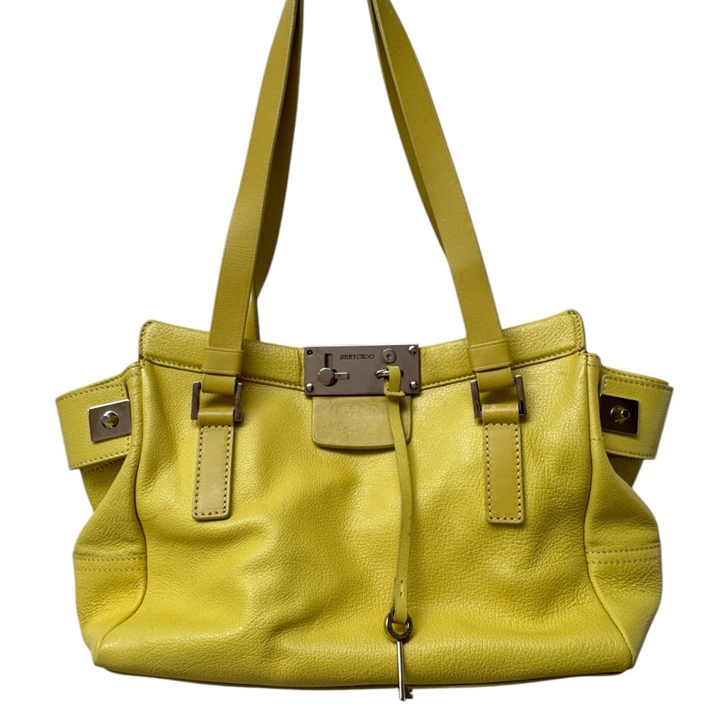 Jimmy Choo Farrah Leather Satchel Shoulder Bag - Picture 12 of 16